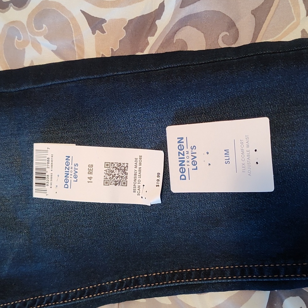 - Levi Denizen slim jeans size 14 regular - Picture 3 of 5